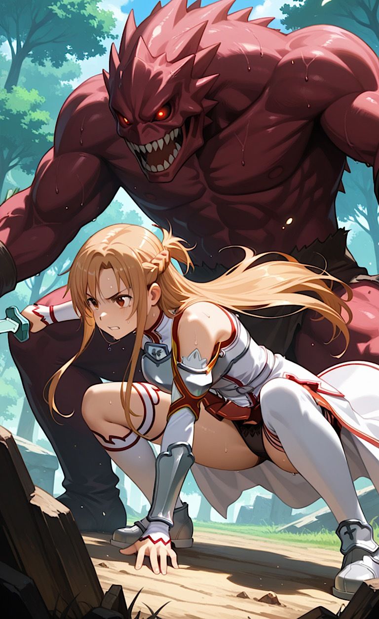 ソーローアートオンライン【ア◯ナ】戦闘脱衣127枚にソーローな貴方は最後まで射精せずに現実世界に戻れるのか！！？ サンプル画像7