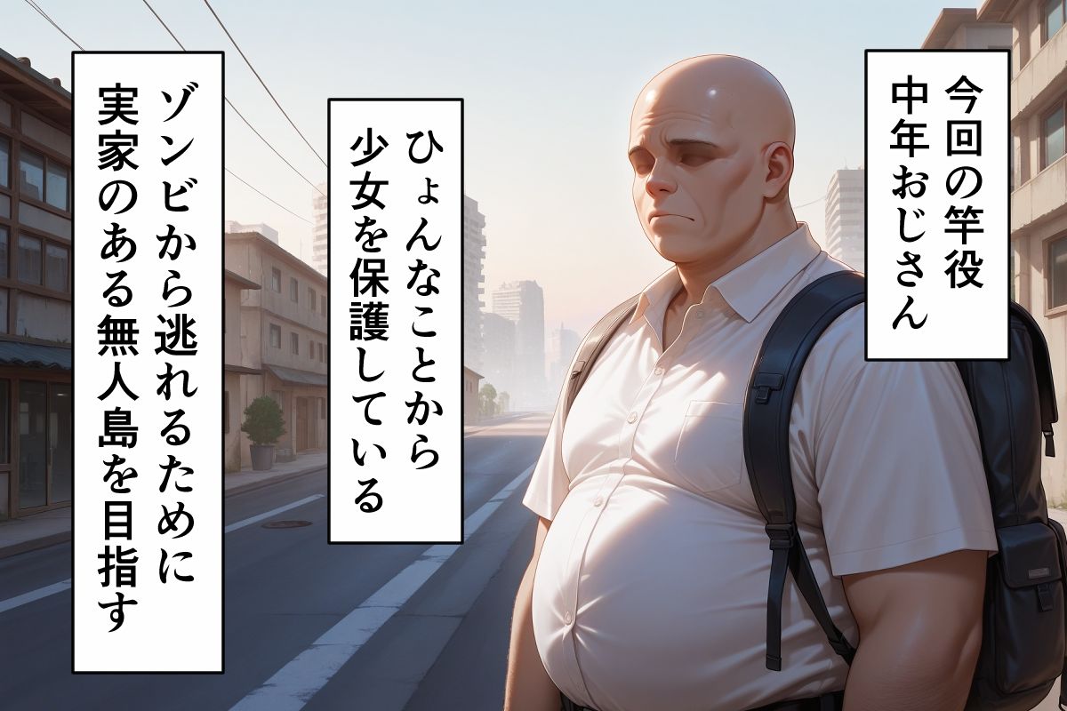 ゾンビによって崩壊した世界で中年おじさんが少女と生き残る サンプル画像10