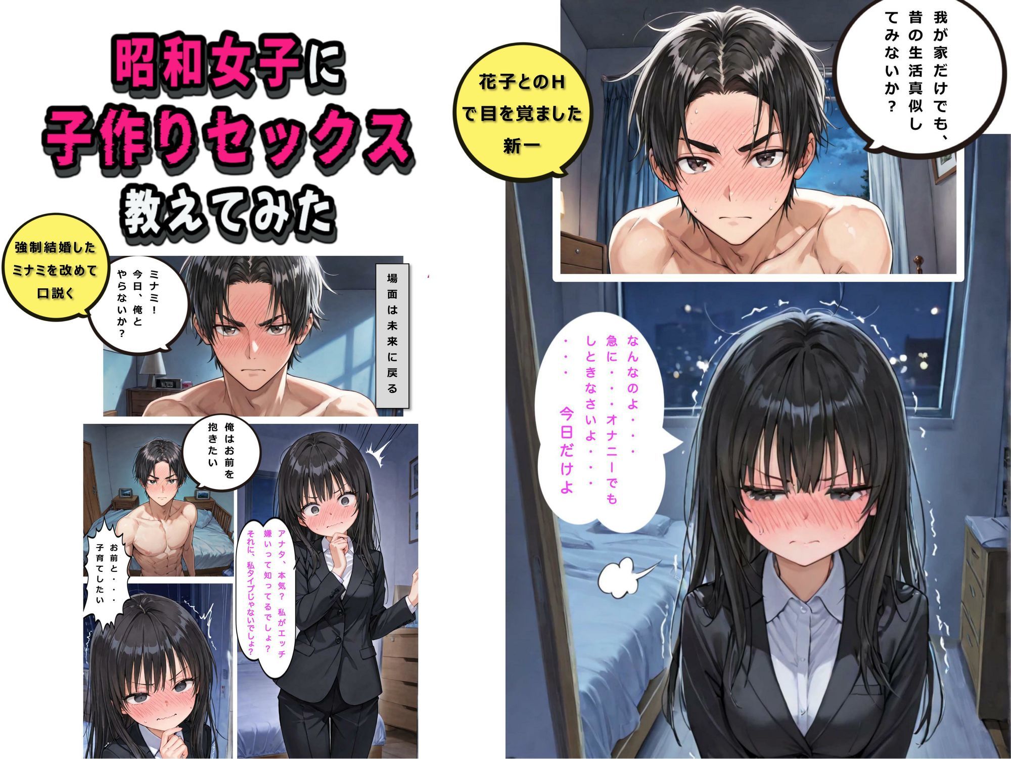 タイムスリップしてきた昭和女子に子作りセックスを教えてみた:昭和女子は妻の祖母？ サンプル画像7