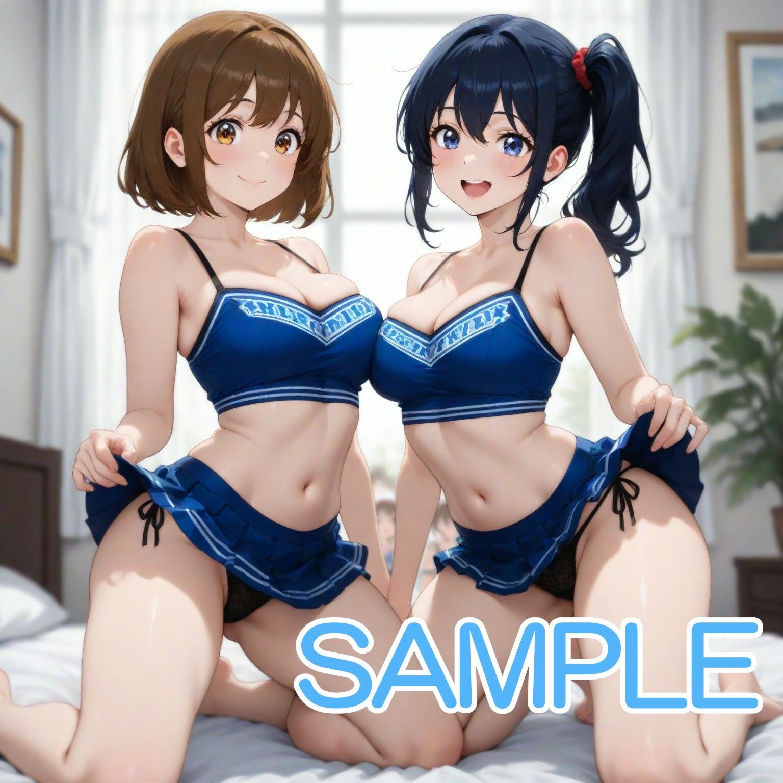 チアガールな女の子とホテルで××× サンプル画像1