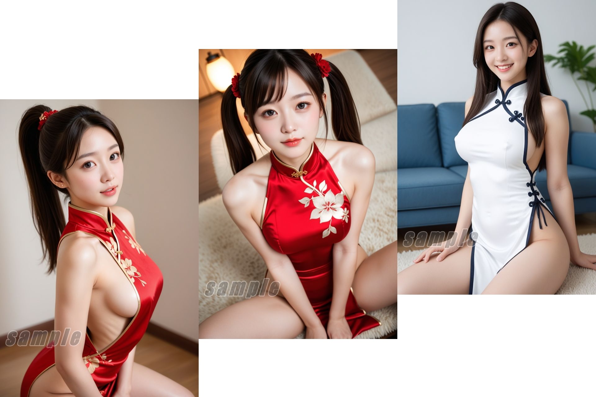 チャイナドレスを着たセクシー娘々 サンプル画像2