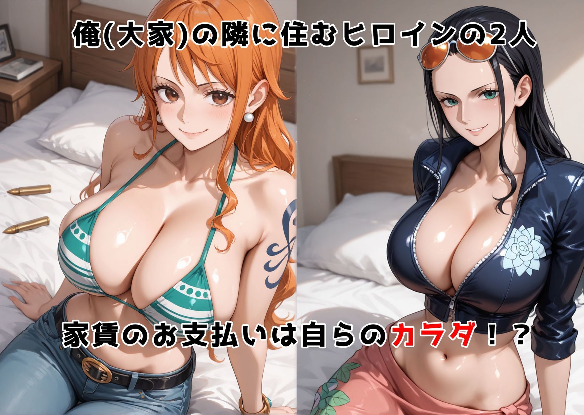 チン体奉仕契約〜大家への家賃は私達のカラダ〜  ナ〇・ロ〇ン サンプル画像2