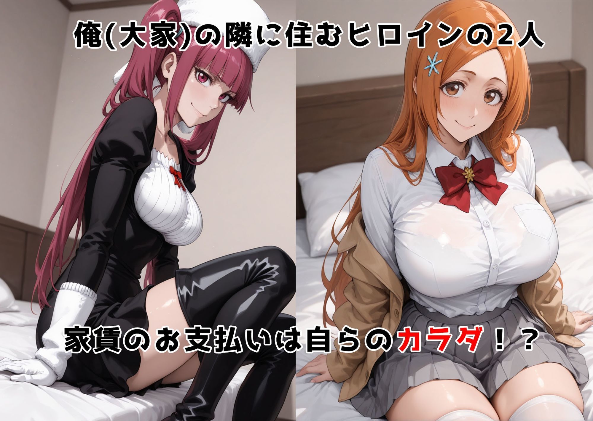 チン体奉仕契約〜大家への家賃は私達のカラダ〜 毒ヶ〇リルカ・井〇織姫編 サンプル画像1