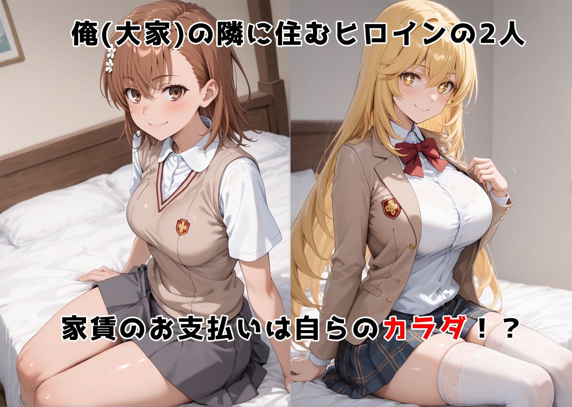 チン体奉仕契約〜大家への家賃は私達のカラダ〜御〇美琴・食〇操祈 サンプル画像2