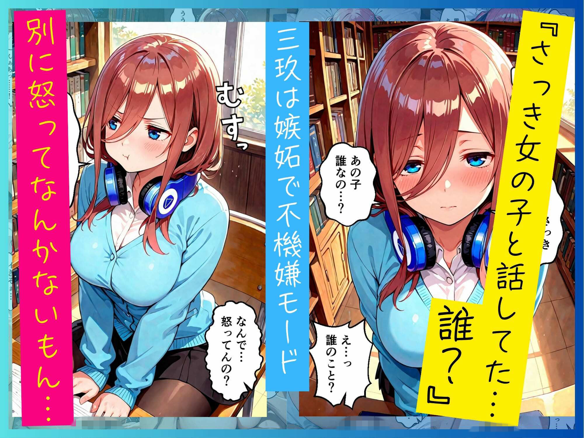 ツンデレニ乃とクールな三玖のいちゃいちゃでHな日常 サンプル画像8