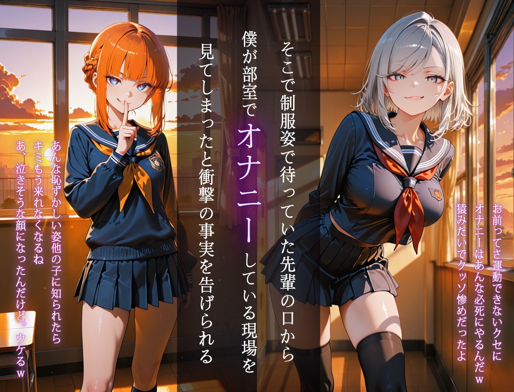 テニス部のドSな先輩に敗北してお仕置き搾精された話 サンプル画像3