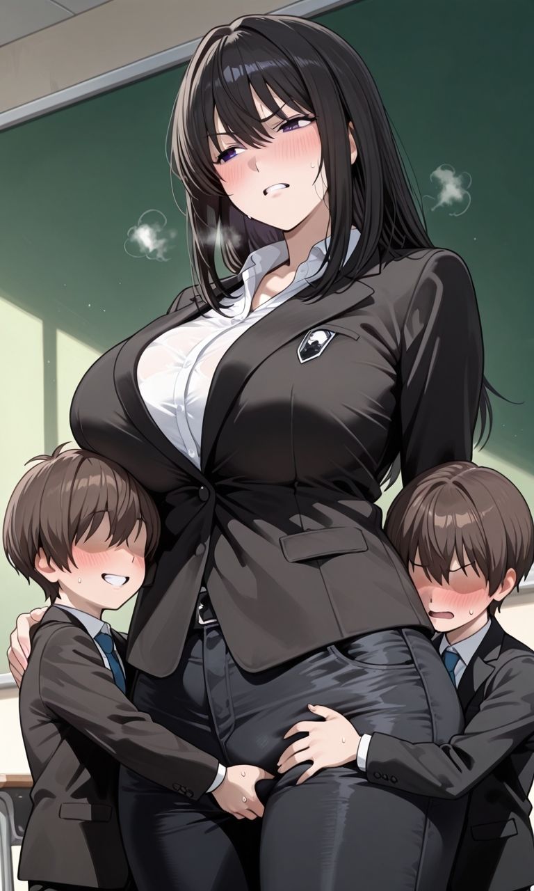 デスノ●トの女の子たちが年下の男の子に乱暴されるCG集 サンプル画像2