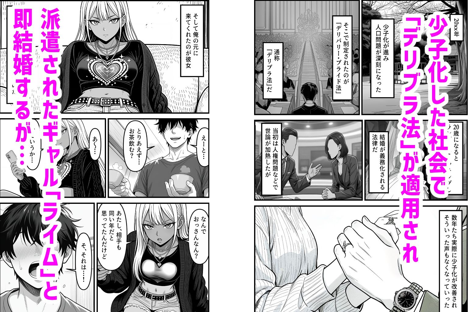 デリバリー・ブライド〜ツンデレ黒ギャルと出会って即結婚した結果… サンプル画像2