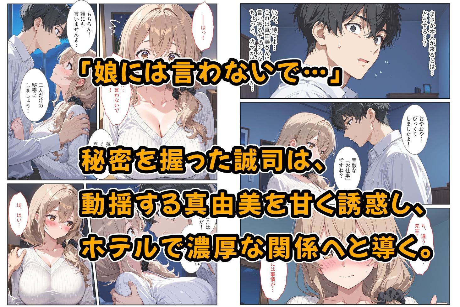 デリヘル呼んだら教え子のママが来たので孕ませました〜娘も一緒に種付けて腹ボテ家族に〜 サンプル画像4