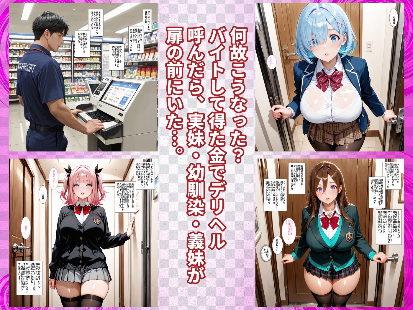デリヘル嬢が実妹義妹幼馴染だったのでわからせ中出ししたった サンプル画像5