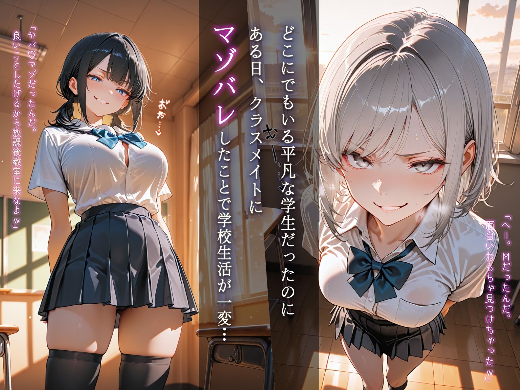 ドSJKにマゾバレして何度もメスイキ搾精される話 サンプル画像2