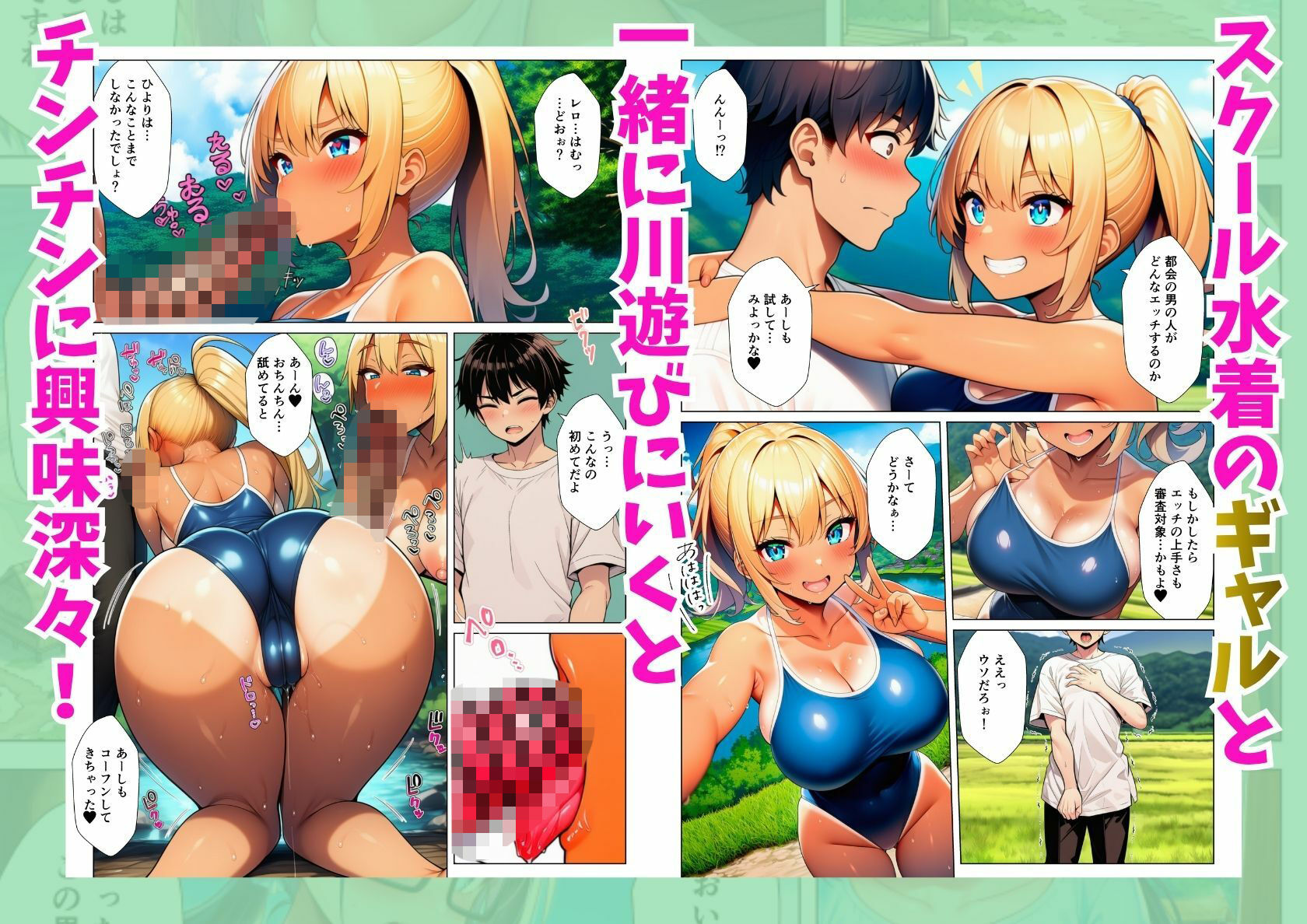 ド田舎にお試し移住したら女子校生が専属性処理係で淫乱ハーレム サンプル画像4