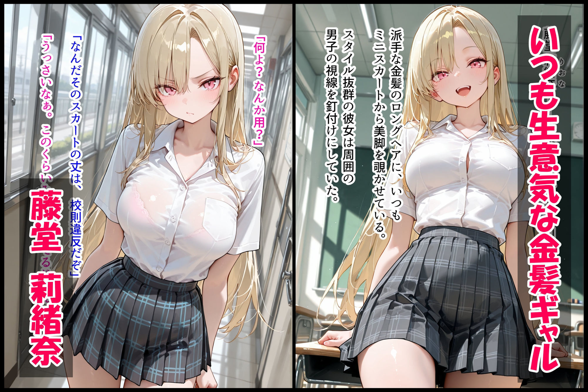 ナマイキ女子調教記録 〜裏垢バレ金髪ギャルをドMメス豚に仕立て上げた話〜 サンプル画像1