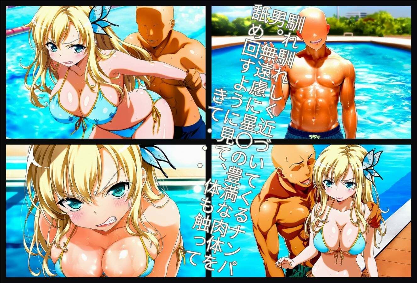 ナンパ  逆恨み  〜生意気金髪お嬢様、逆恨みナンパ男に復讐される〜 サンプル画像2