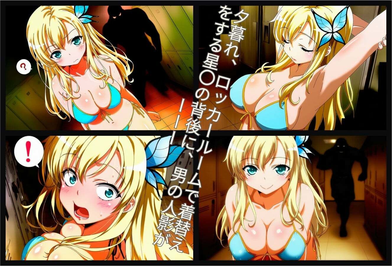 ナンパ  逆恨み  〜生意気金髪お嬢様、逆恨みナンパ男に復讐される〜 サンプル画像4