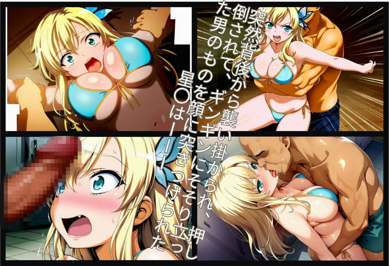ナンパ  逆恨み  〜生意気金髪お嬢様、逆恨みナンパ男に復讐される〜 サンプル画像5