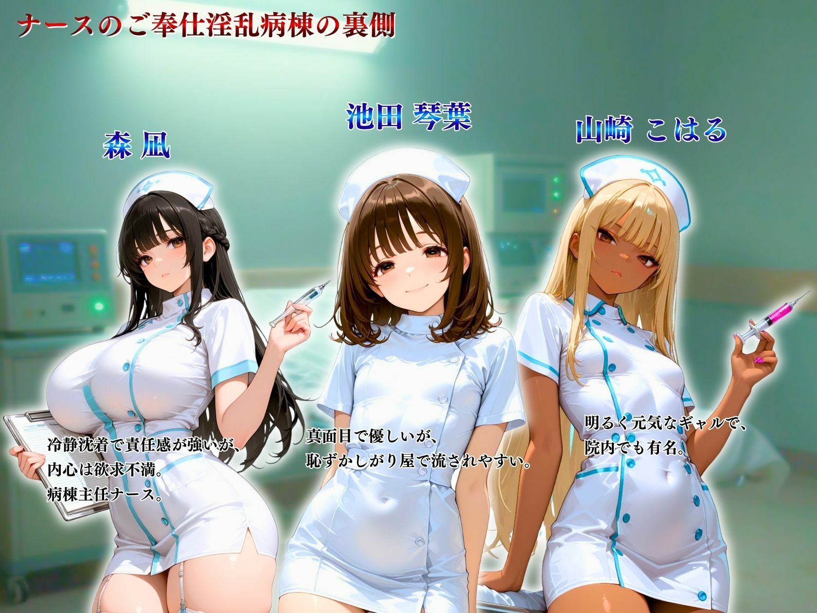 ナースのご奉仕淫乱病棟の裏側「ナースコールで濡れちゃうの…」即ハメ応答快楽堕ち サンプル画像2