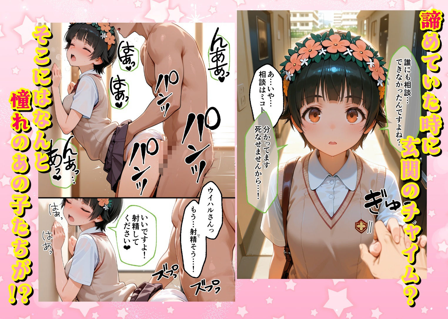 ヌプヌプしないと〇ぬ病気になりハメまくり救済（はーと）ハーレム性活 僕の部屋がヤリ部屋化…！？ 能力者編 サンプル画像2