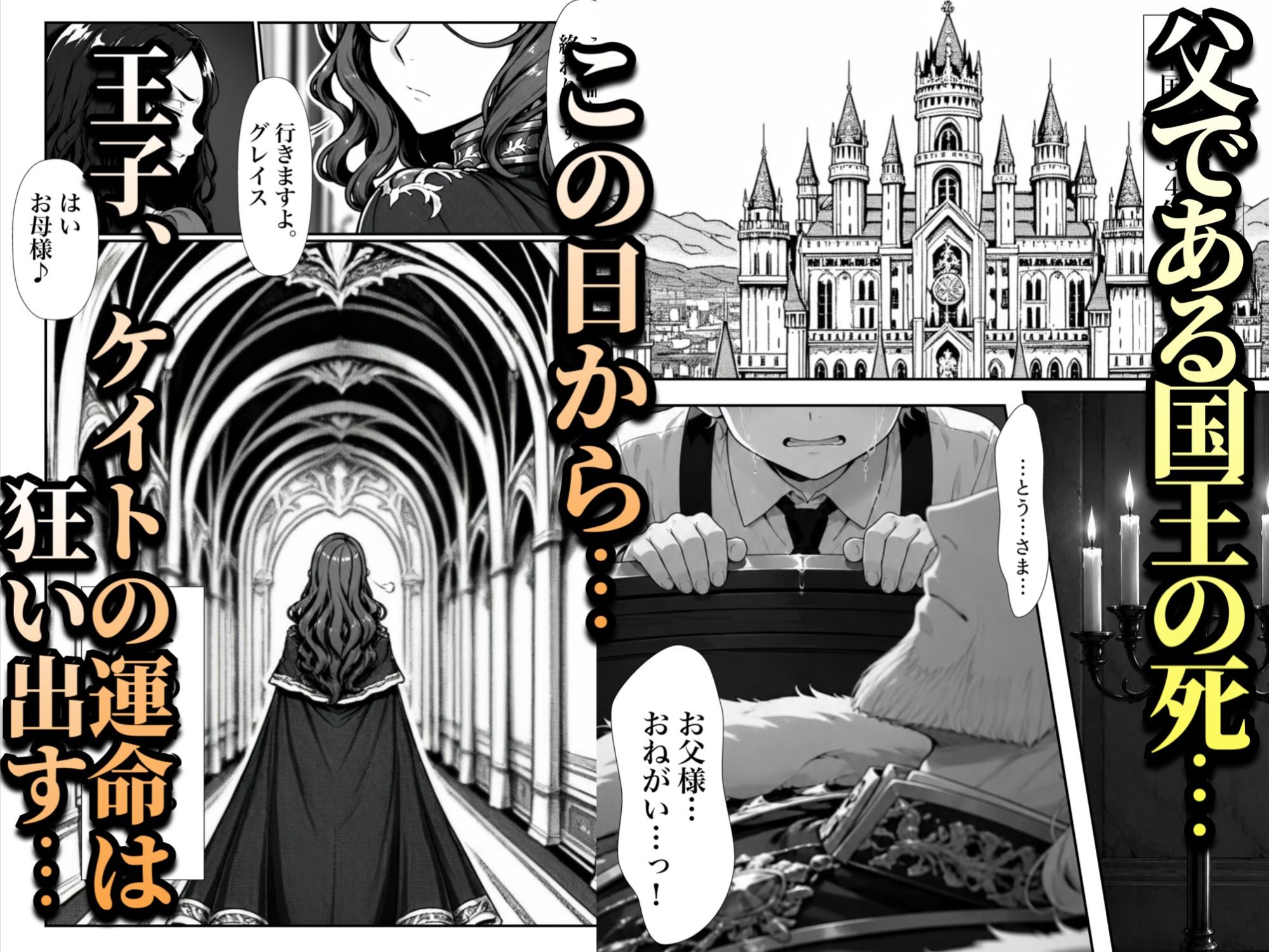 ネクロマンサーになって蘇生傀儡化、滅びた王国をハーレム帝国に作り替える サンプル画像1