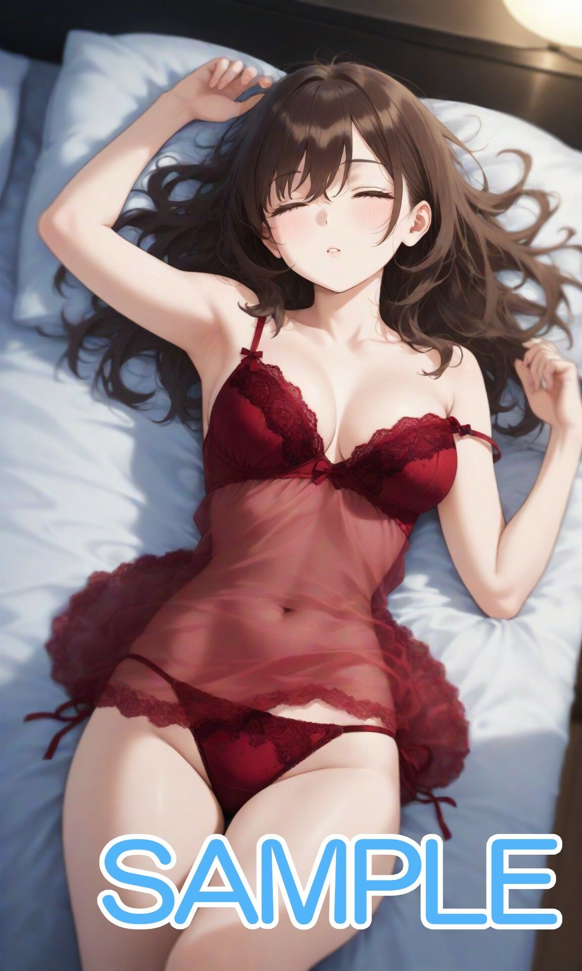 ネグリジェな寝てる女の子とホテルで・・・ サンプル画像6