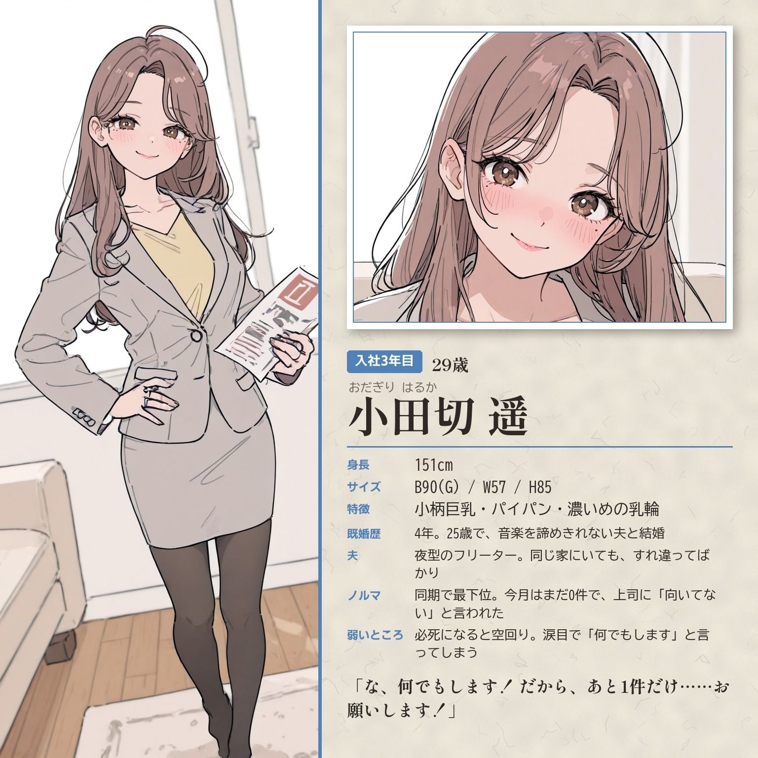 ノルマに困った人妻保険レディたちがお尻で契約を取りに来た話 サンプル画像7
