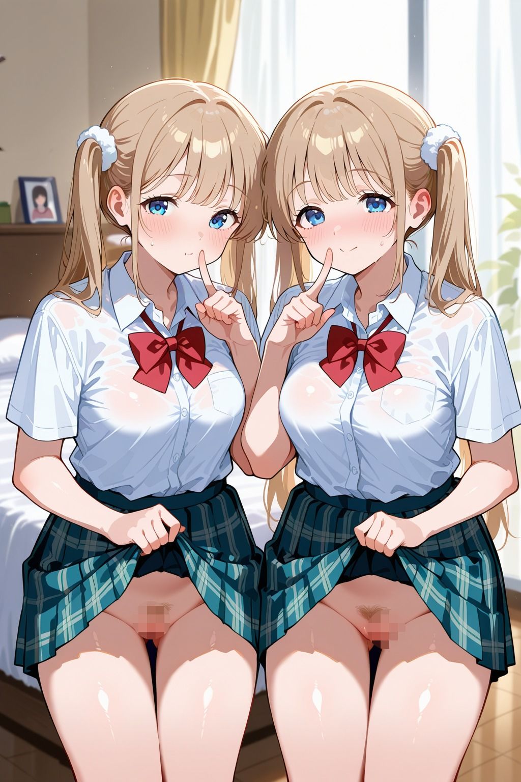 ノーパン双子の誘惑〜気持ちよさ2倍の絶頂〜 サンプル画像10