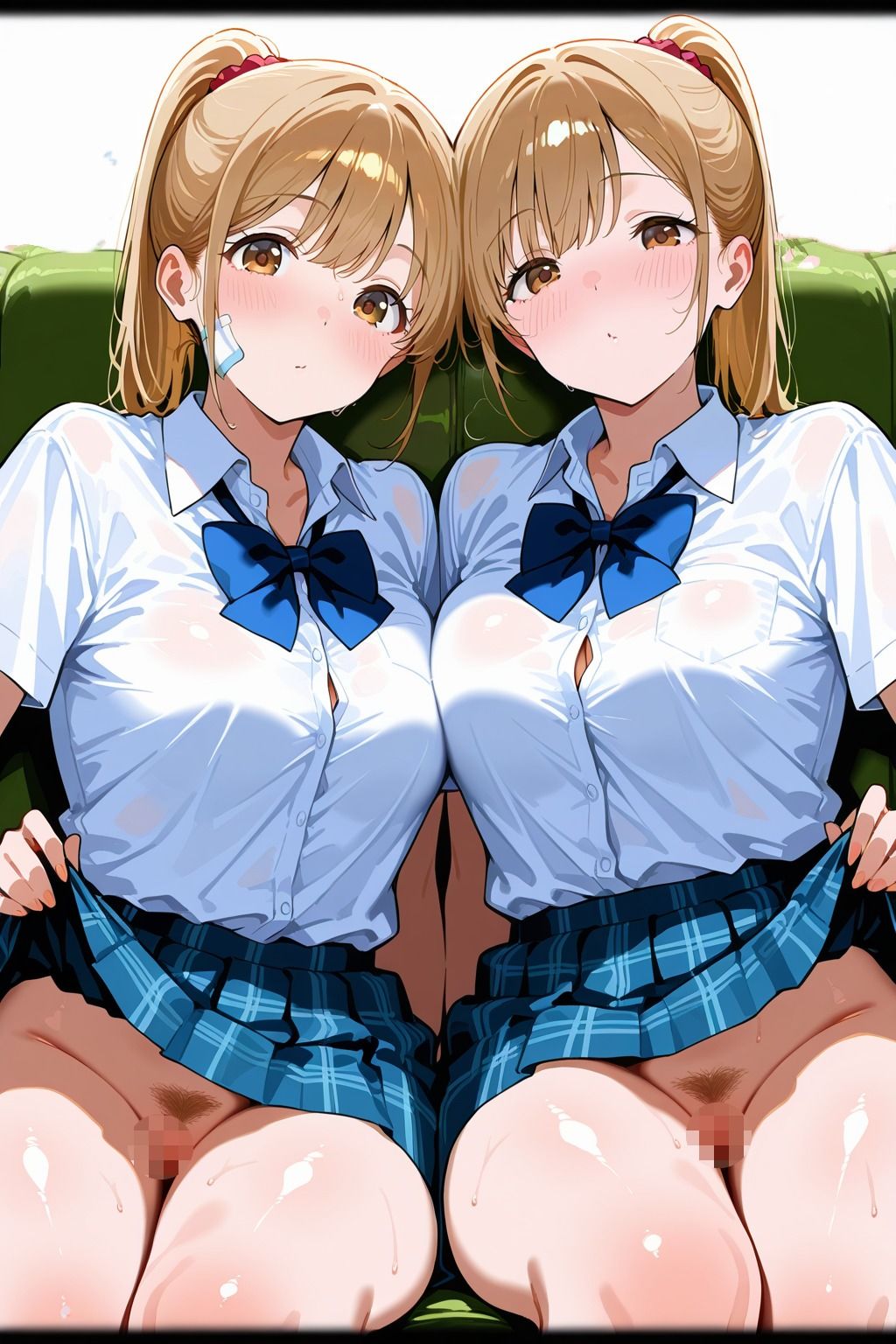 ノーパン双子の誘惑〜気持ちよさ2倍の絶頂〜 サンプル画像2