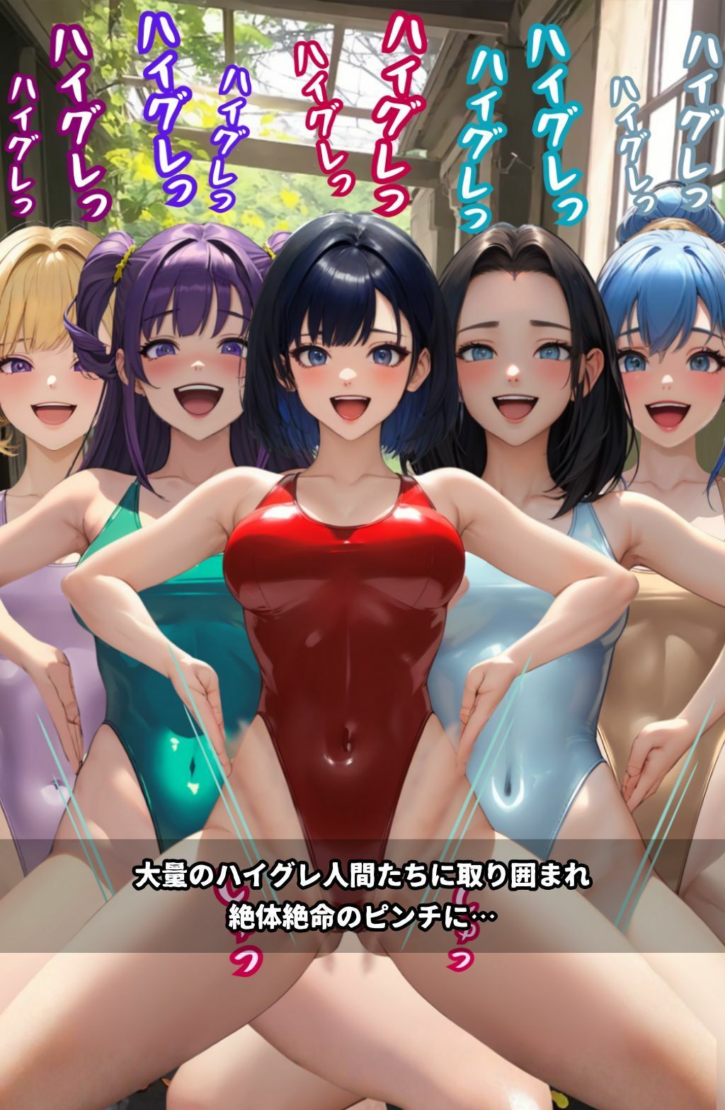 ハイグレ学園2  〜ハイグレインフルエンサーに変えられた少女たち〜 サンプル画像9