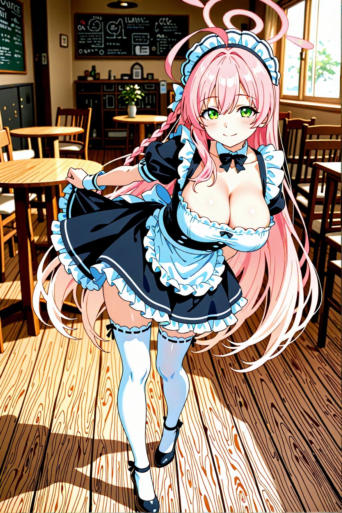 ハナコとコハルのメイド服コスプレエッチCG集 サンプル画像2