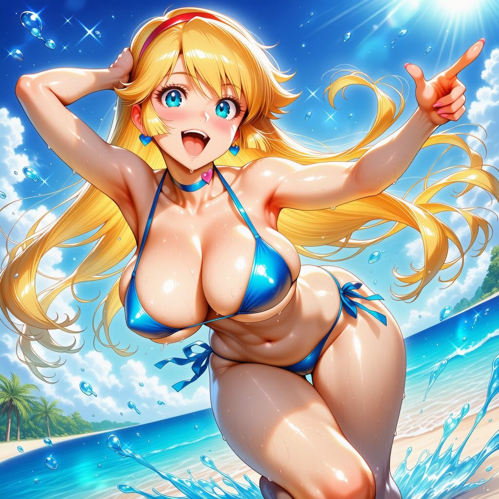 ハニーさんのイラスト集  〜豊満な双乳とムチムチしている下半身〜 サンプル画像1