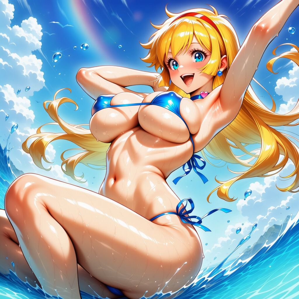 ハニーさんのイラスト集  〜豊満な双乳とムチムチしている下半身〜 サンプル画像2