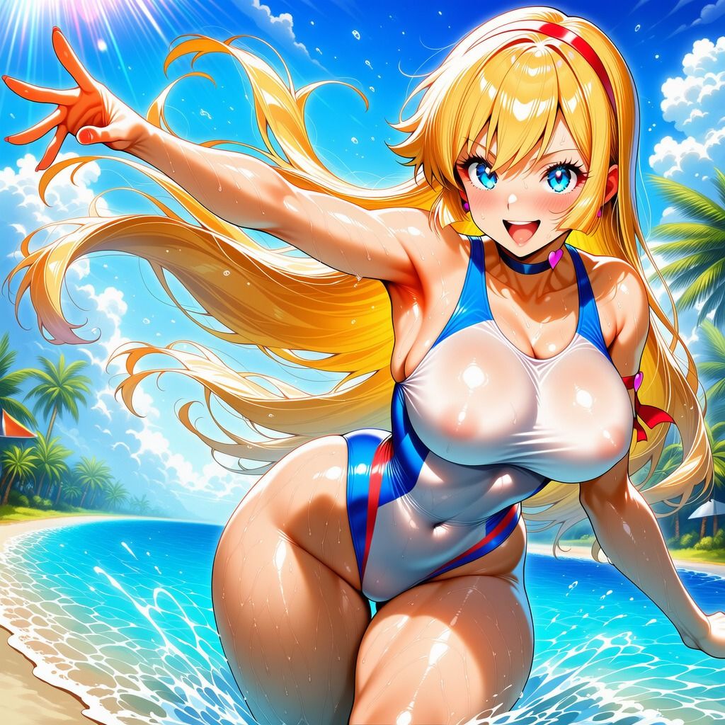 ハニーさんのイラスト集  〜豊満な双乳とムチムチしている下半身〜 サンプル画像4