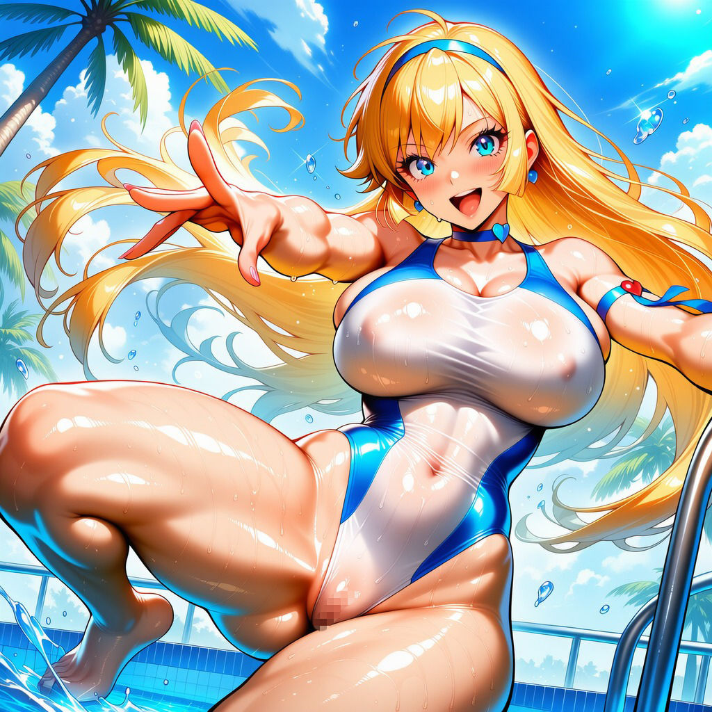 ハニーさんのイラスト集  〜豊満な双乳とムチムチしている下半身〜 サンプル画像5
