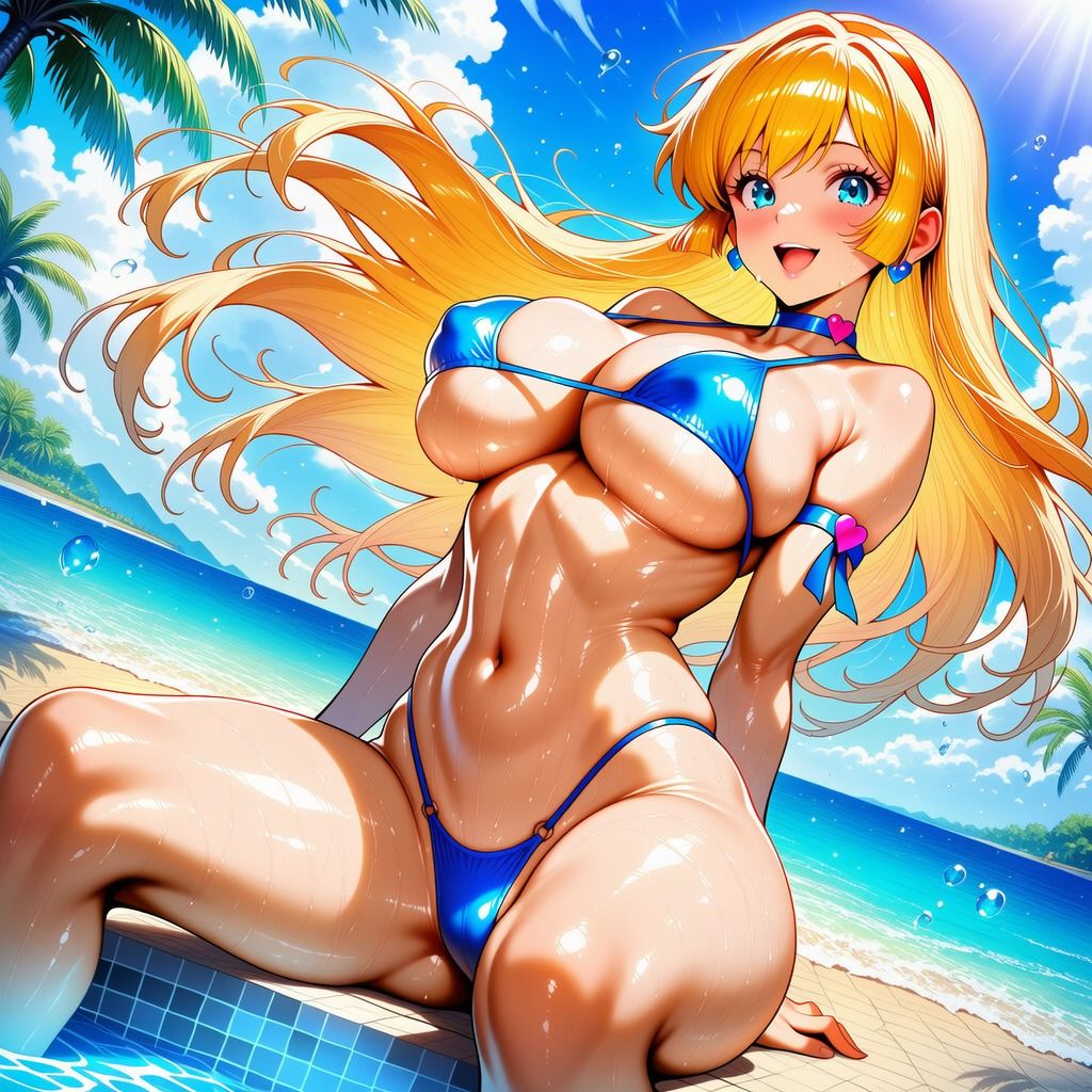ハニーさんのイラスト集  〜豊満な双乳とムチムチしている下半身〜 サンプル画像7