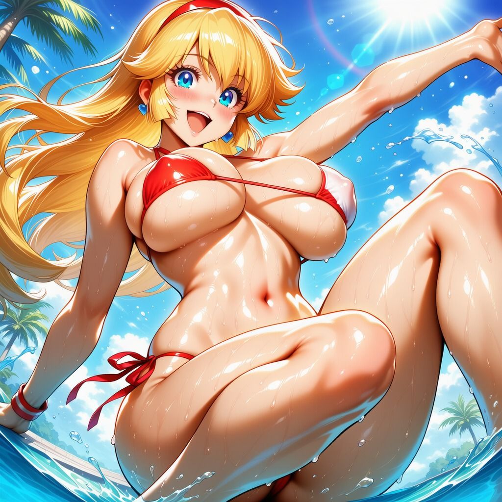 ハニーさんのイラスト集  〜豊満な双乳とムチムチしている下半身〜 サンプル画像8