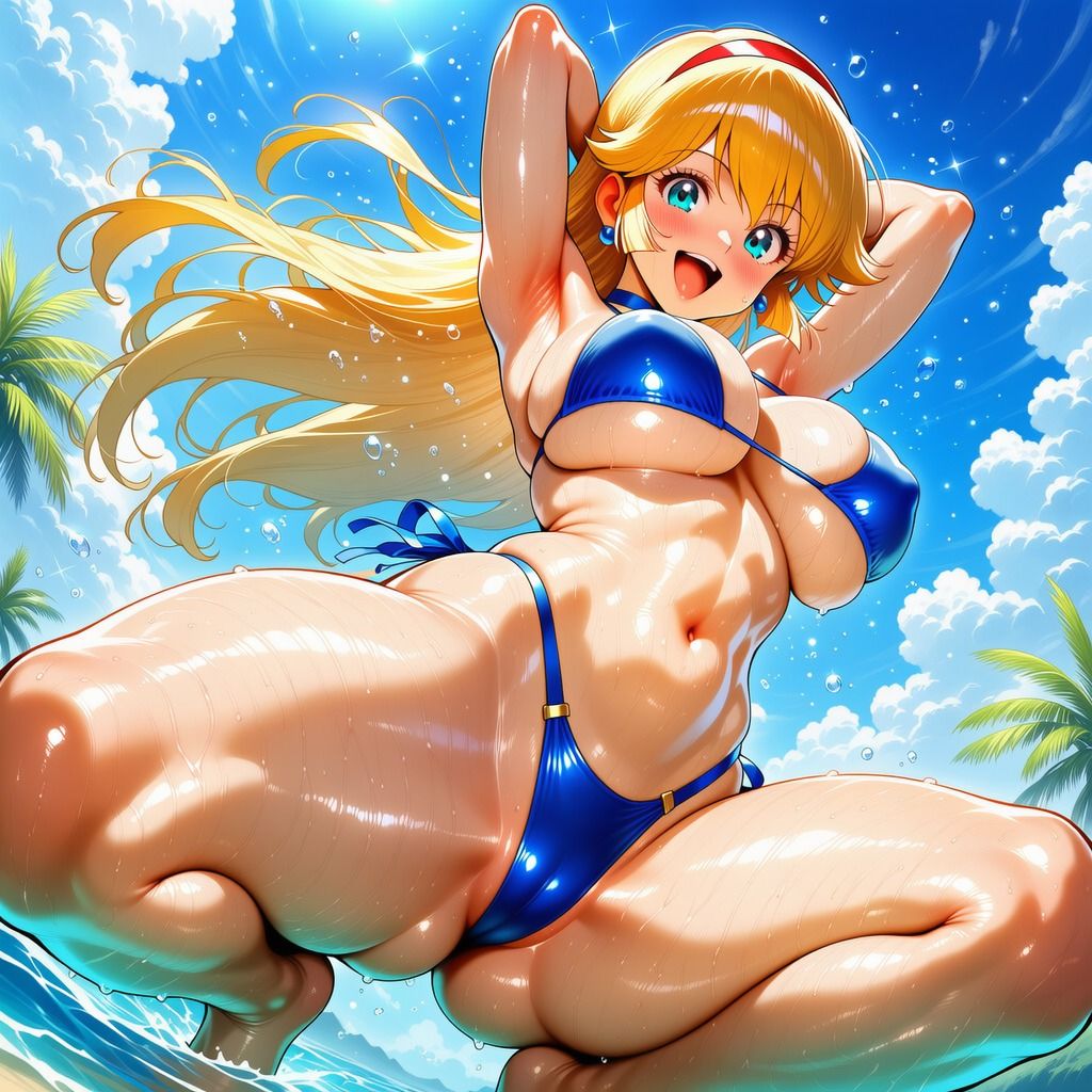 ハニーさんのイラスト集  〜豊満な双乳とムチムチしている下半身〜 サンプル画像9