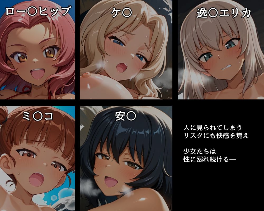 ハメパン〇ァー 〜海辺で日焼けエッチ編〜 サンプル画像2