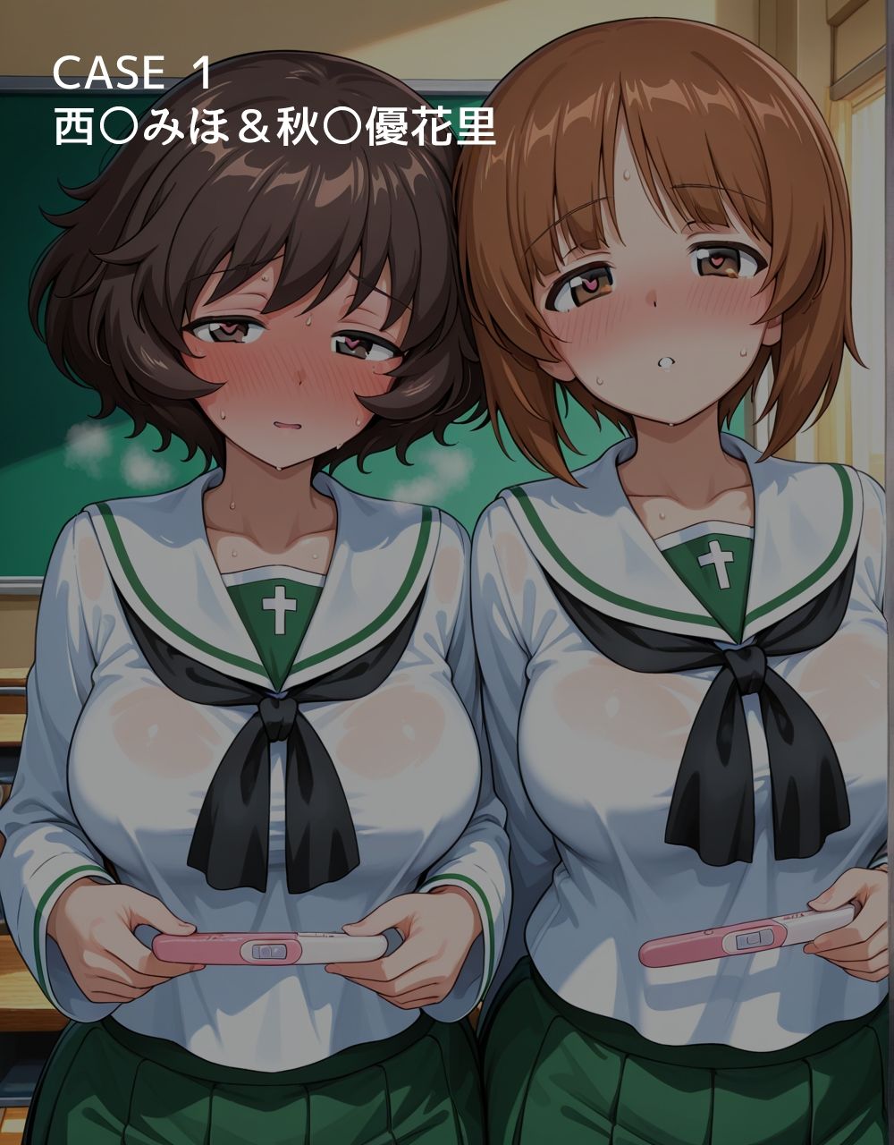 ハメパン〇ァー レズカップルを性処理係にしたら孕み堕ちした サンプル画像1