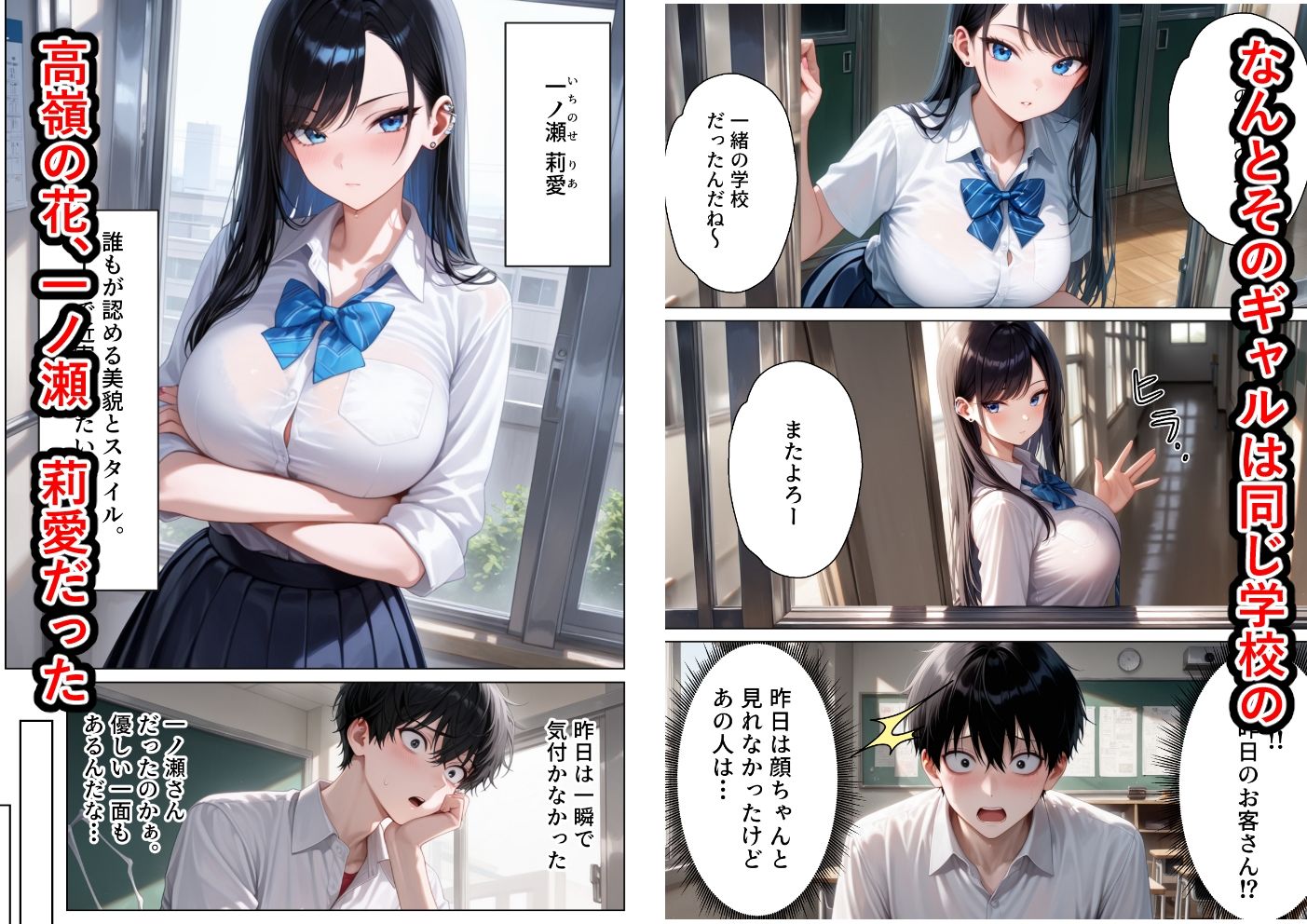 バイト中に出会った学校1のクールギャルといちゃラブセックスできた話 サンプル画像3