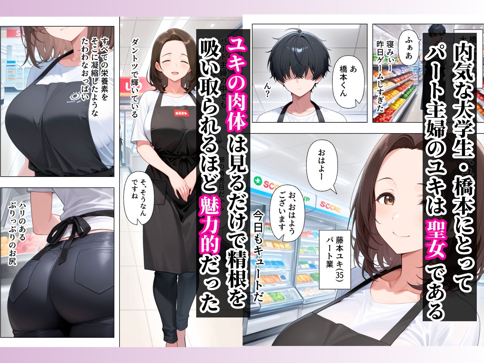 バイト先のむちむちデカ乳輪人妻と濃厚イチャラブセックスした話 サンプル画像2