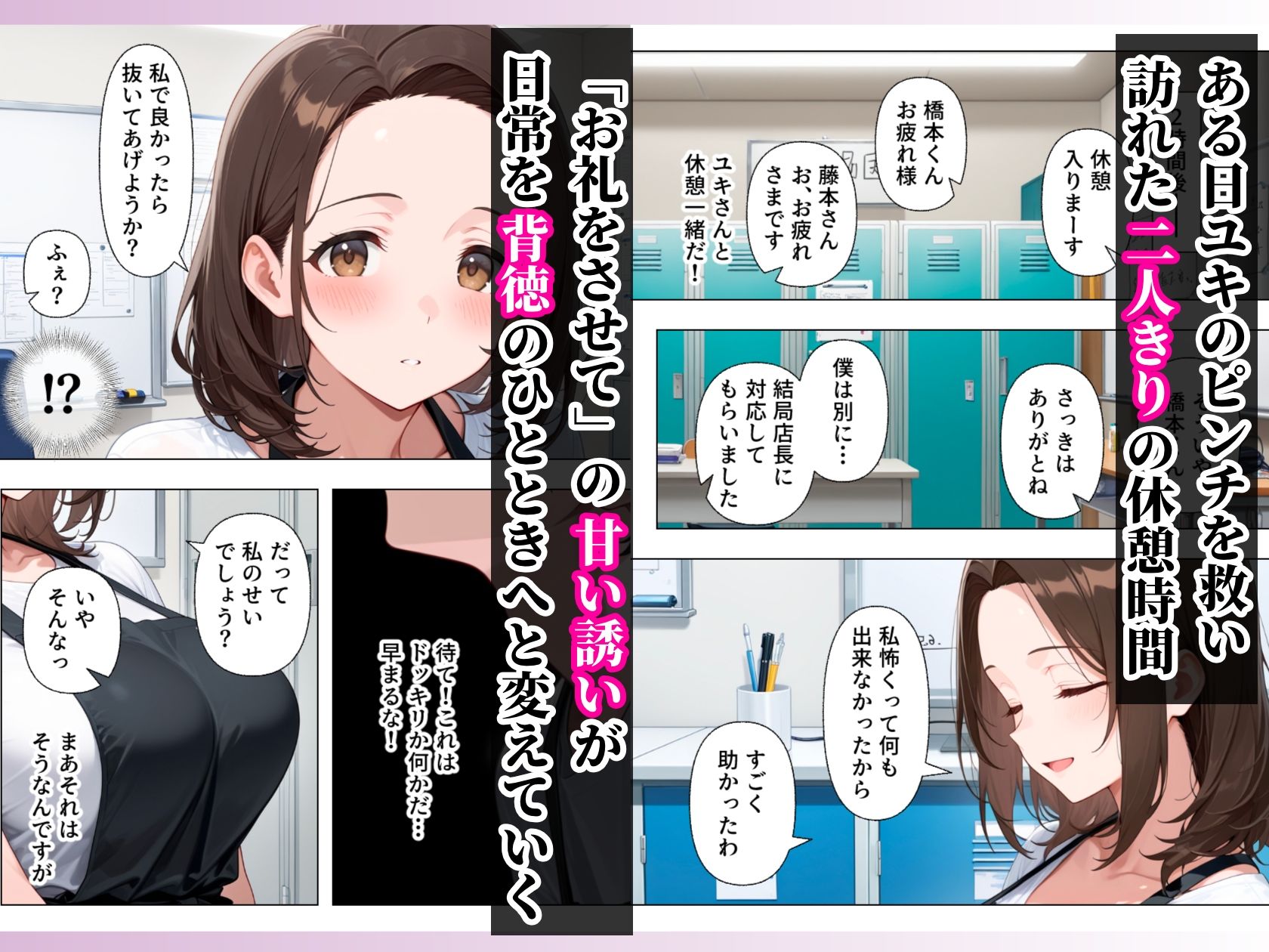 バイト先のむちむちデカ乳輪人妻と濃厚イチャラブセックスした話 サンプル画像3