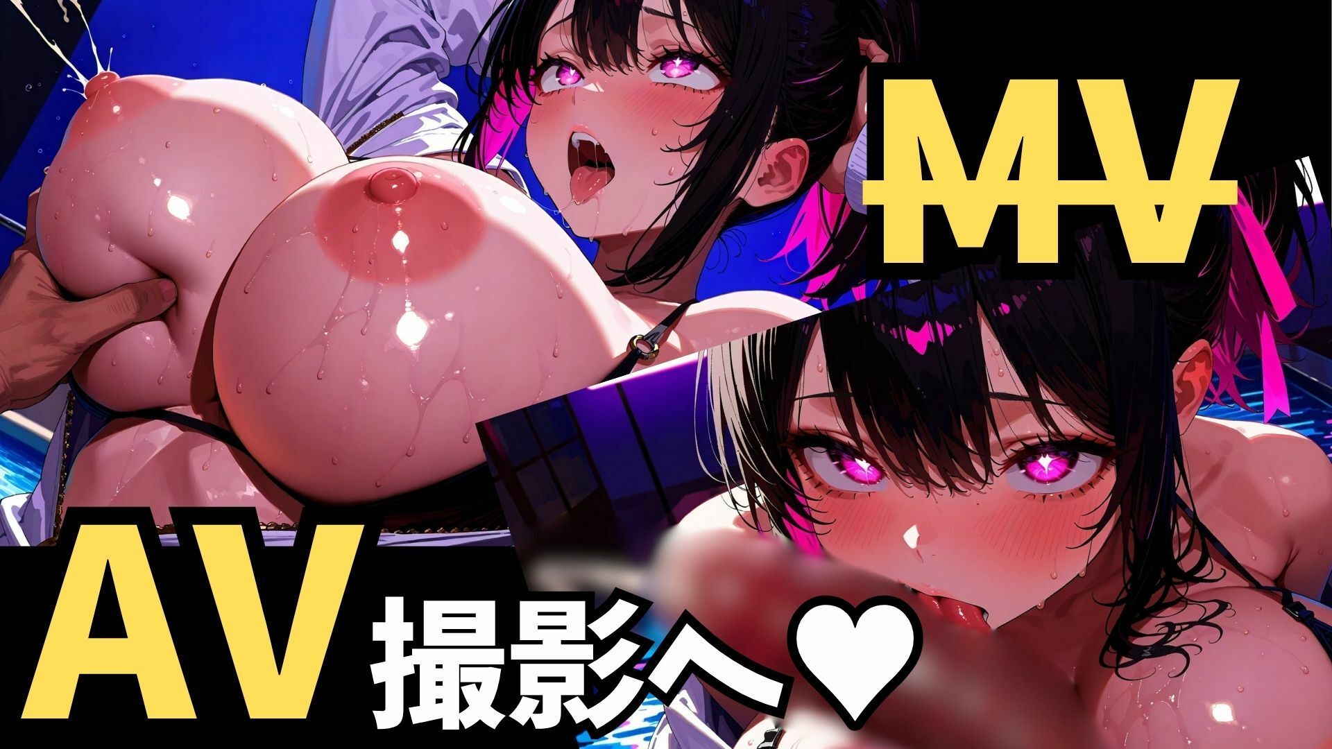 バスト100センチ超え！媚薬入りナイトプールで淫らに乱れる超爆乳アイドル サンプル画像7