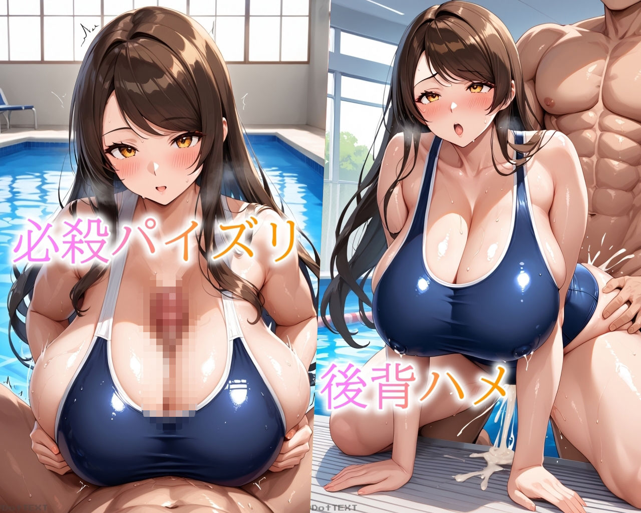 バストガーディアンズ 乳嵐レイナ 乳学2限目乳水学習 サンプル画像4
