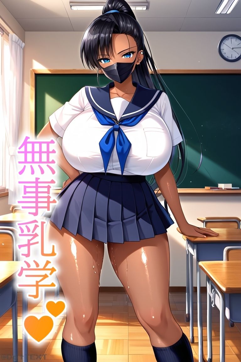 バストガーディアンズ 乳闇ナギ 乳学編1限目 サンプル画像3