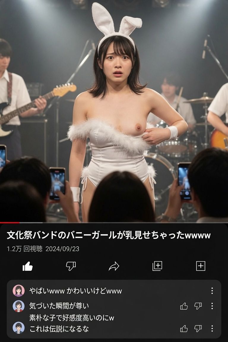 バニーガールのおっぱいポロリハプニング画像集 サンプル画像6