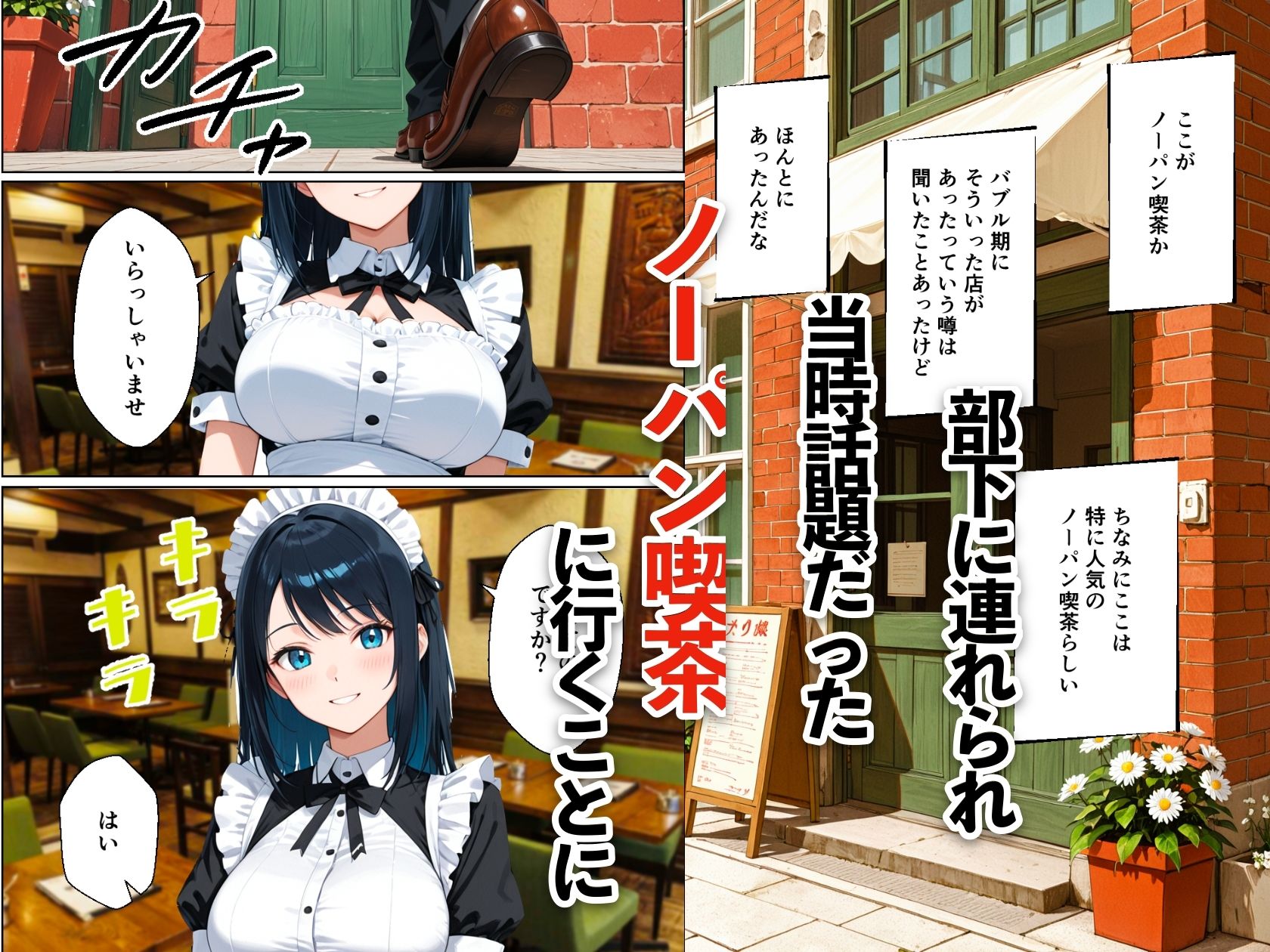 バブル時代に転生してノーパン喫茶でハーレムになった話 サンプル画像3
