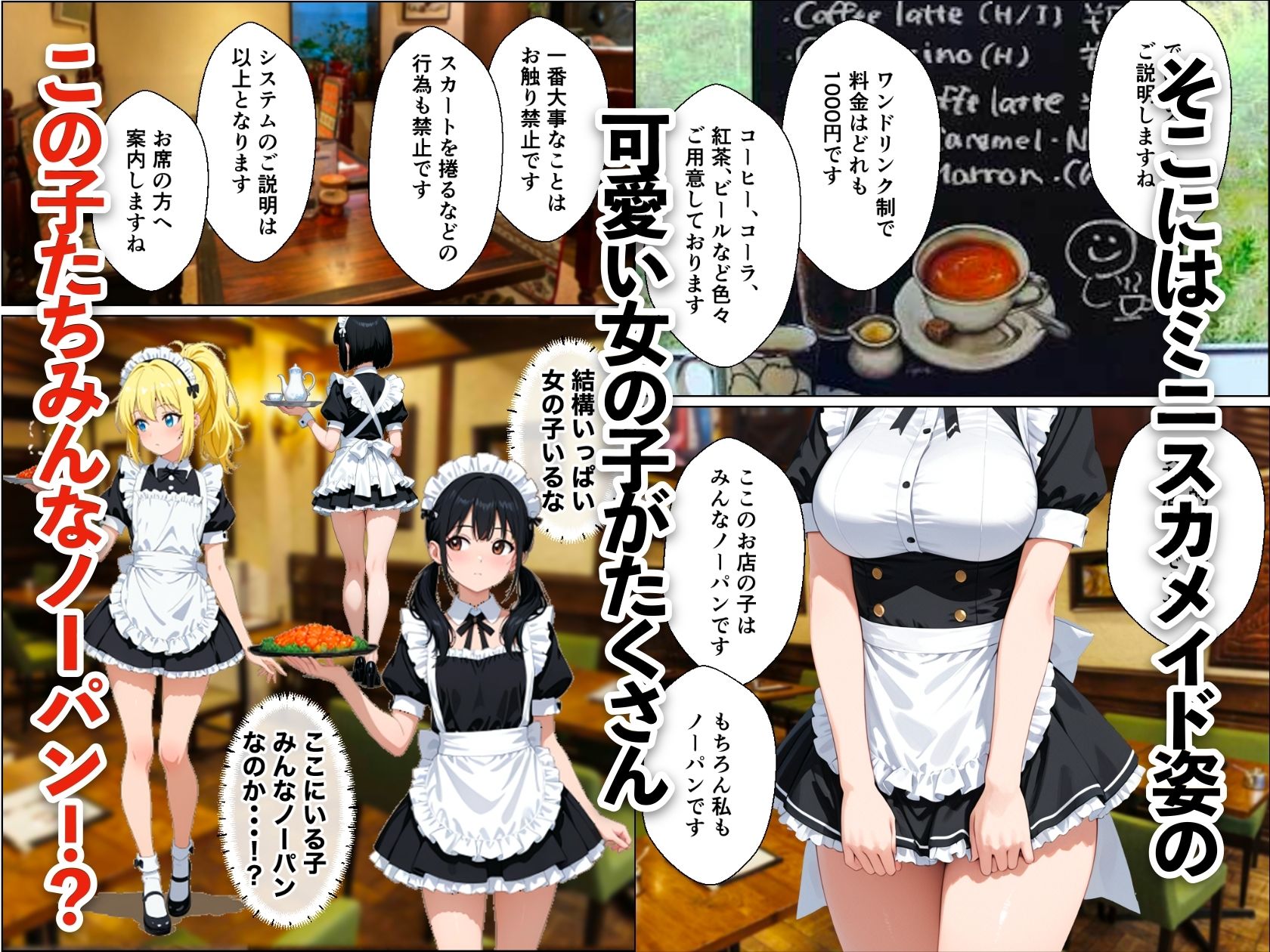 バブル時代に転生してノーパン喫茶でハーレムになった話 サンプル画像4