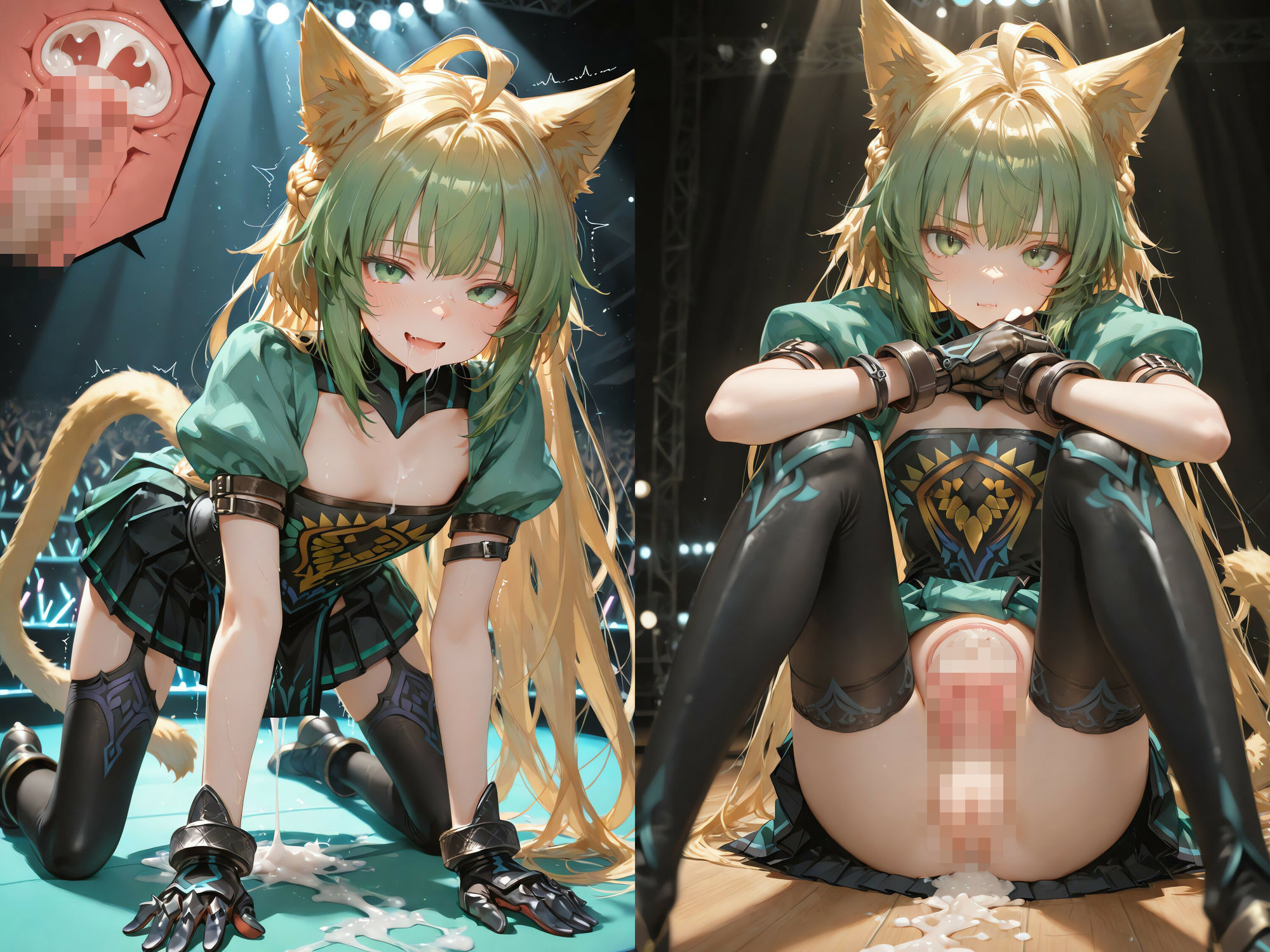 バレたら即終了、英霊アイドルの我慢ライブ 〜魔法のオナホで挿入されたまま歌唱〜（連続中出し・ボテ腹） サンプル画像3