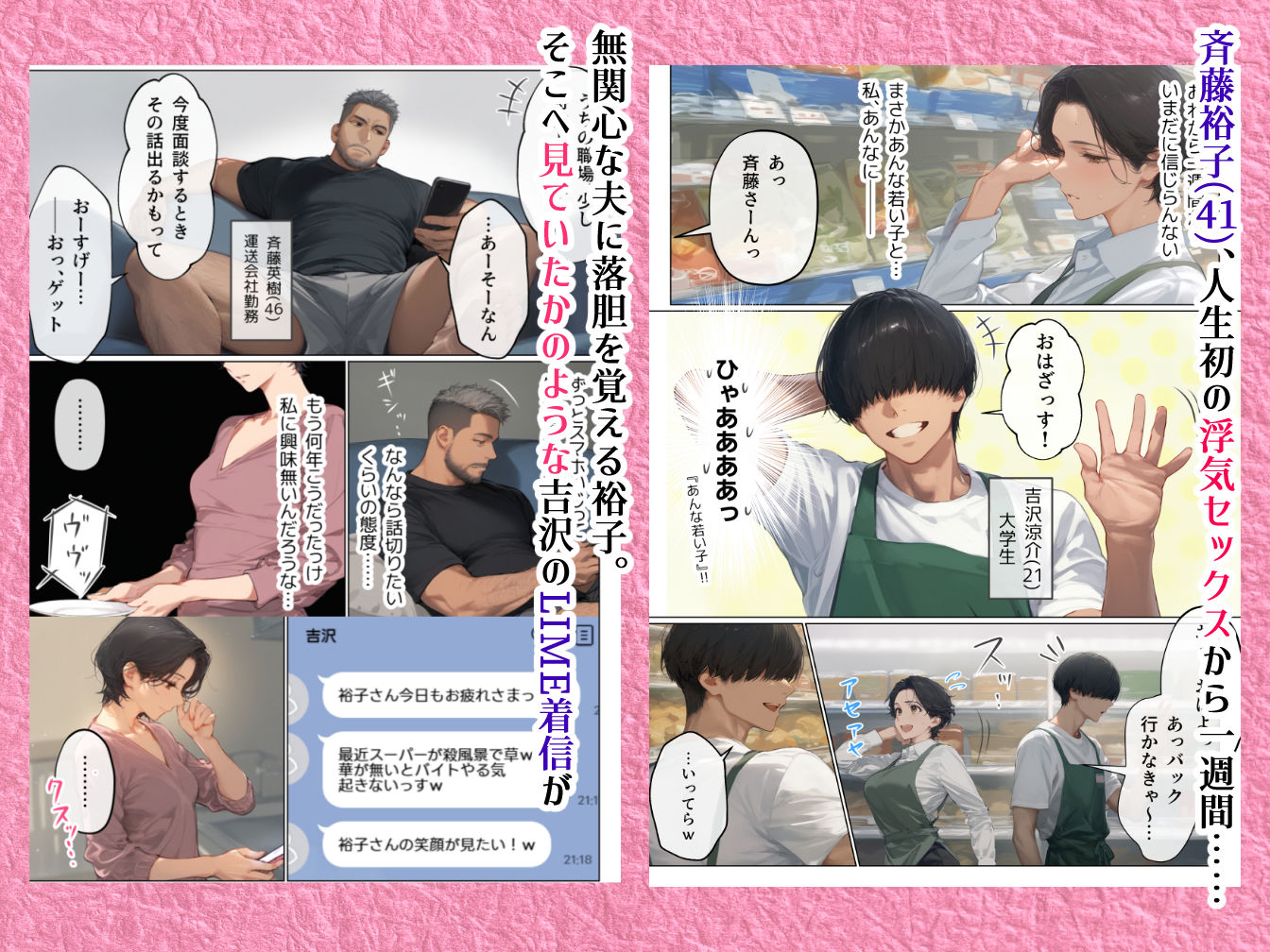 バ先のパート主婦（41）とセフレになったので週三で濃厚変態セックスを仕込んだら乳首ピアスと肛門で発情するド変態主婦になった話 サンプル画像1