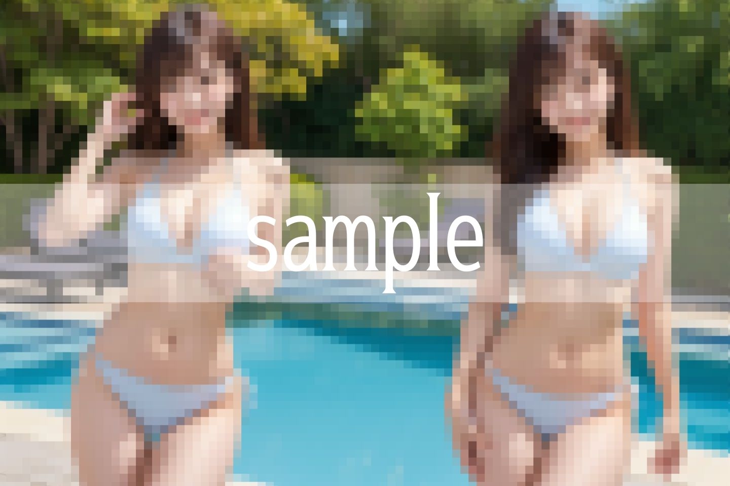 パステルカラーのグラビア撮影会 サンプル画像5